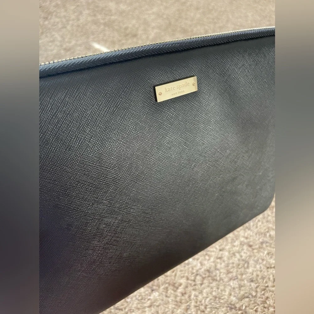 Kate Spade Black Saffiano Leather Laptop Case